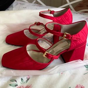 Suzanne Rae Red Mary Janes Size 36